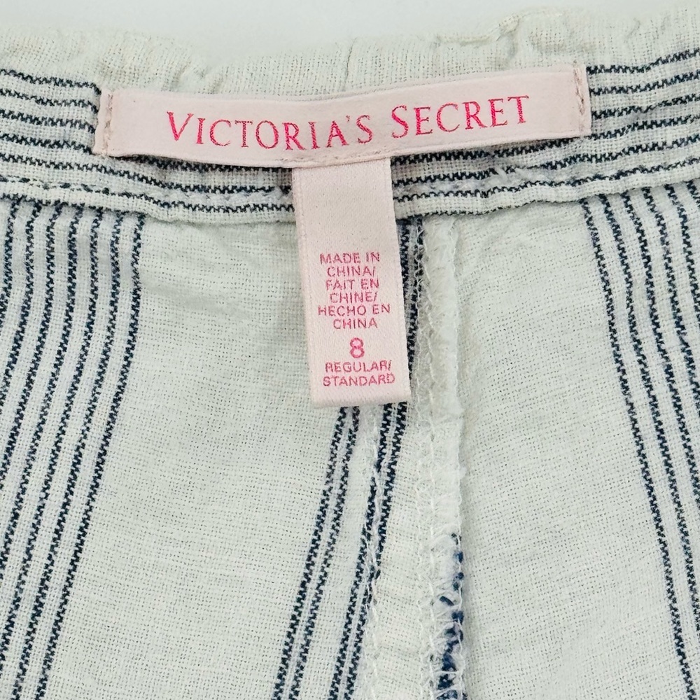 Victoria's Secret Striped Navy and White Pants Size 8 - Picture 6 of 8